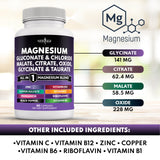 NEW AGE Magnesio: cápsulas en envase práctico para uso diario.
