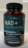 NEW AGE NAD+ etiqueta frontal: información clara y confianza en pureza.