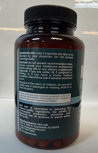 NEW AGE NAD+ ingrediente: astaxantina, urolitina y resveratrol para antioxidantes.