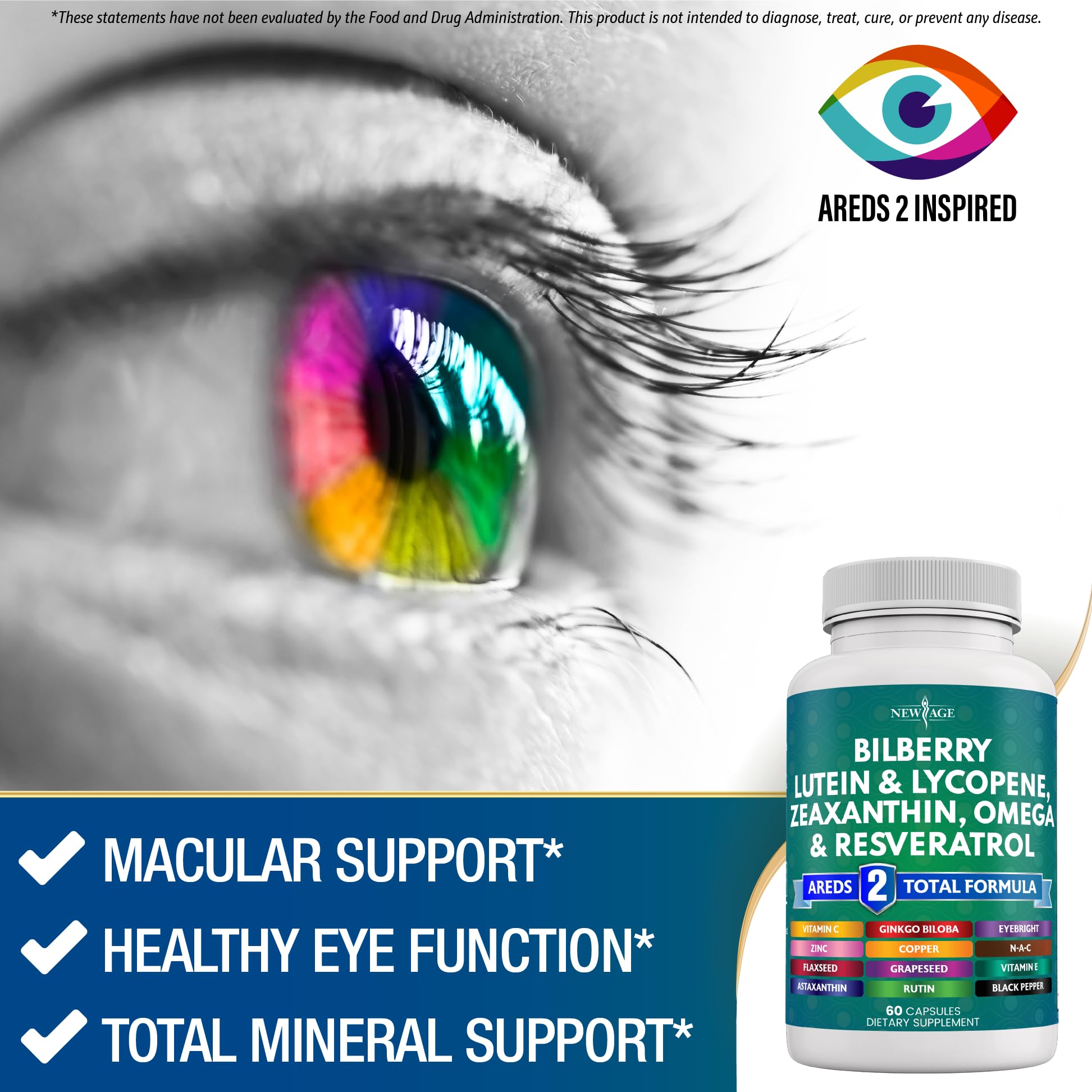 NEW AGE OJOS resveratrol-extracto-uva: apoyo antioxidante