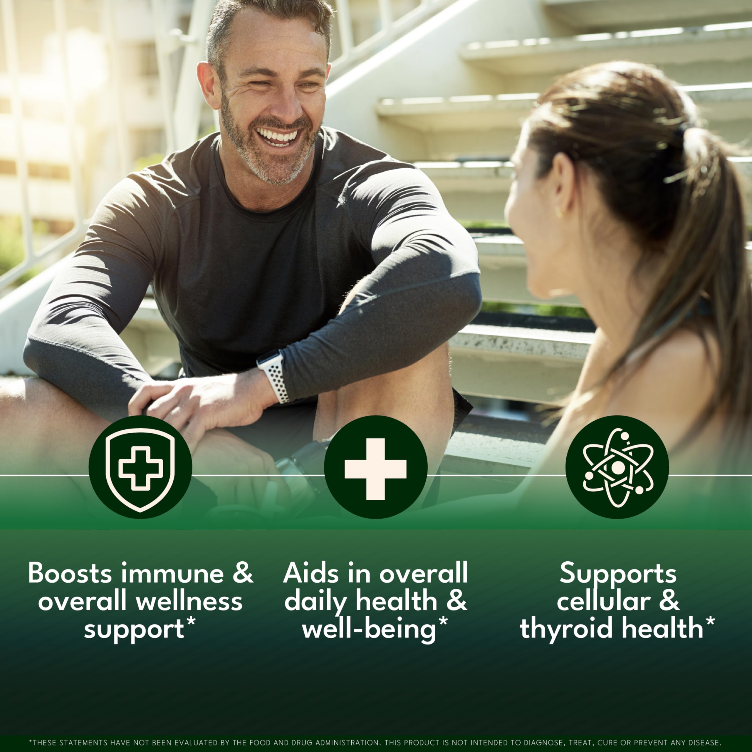 NEW AGE Thyroid Support Drops ingredientes clave como selenio y zinc para defensa diaria