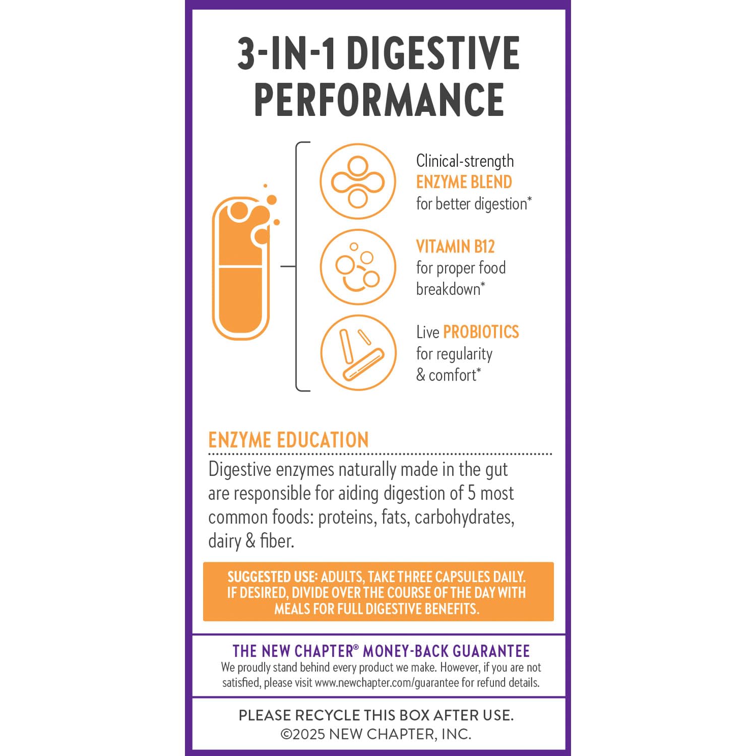 New Chapter All-Flora Enzyme Complex, equilibrio del microbioma: apoyo para un intestino equilibrado.