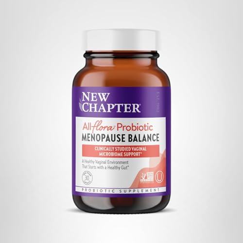 New Chapter All-Flora Probiótico: cápsulas veganas para rutina diaria de bienestar.
