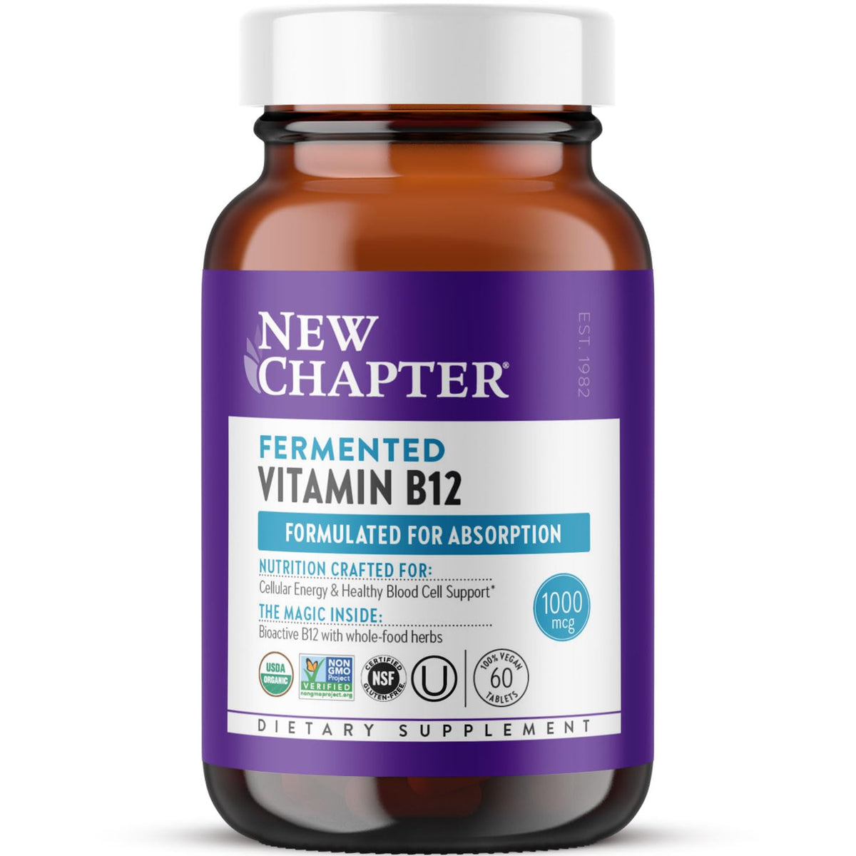New Chapter B12 1000mcg botella: energía diaria sostenida