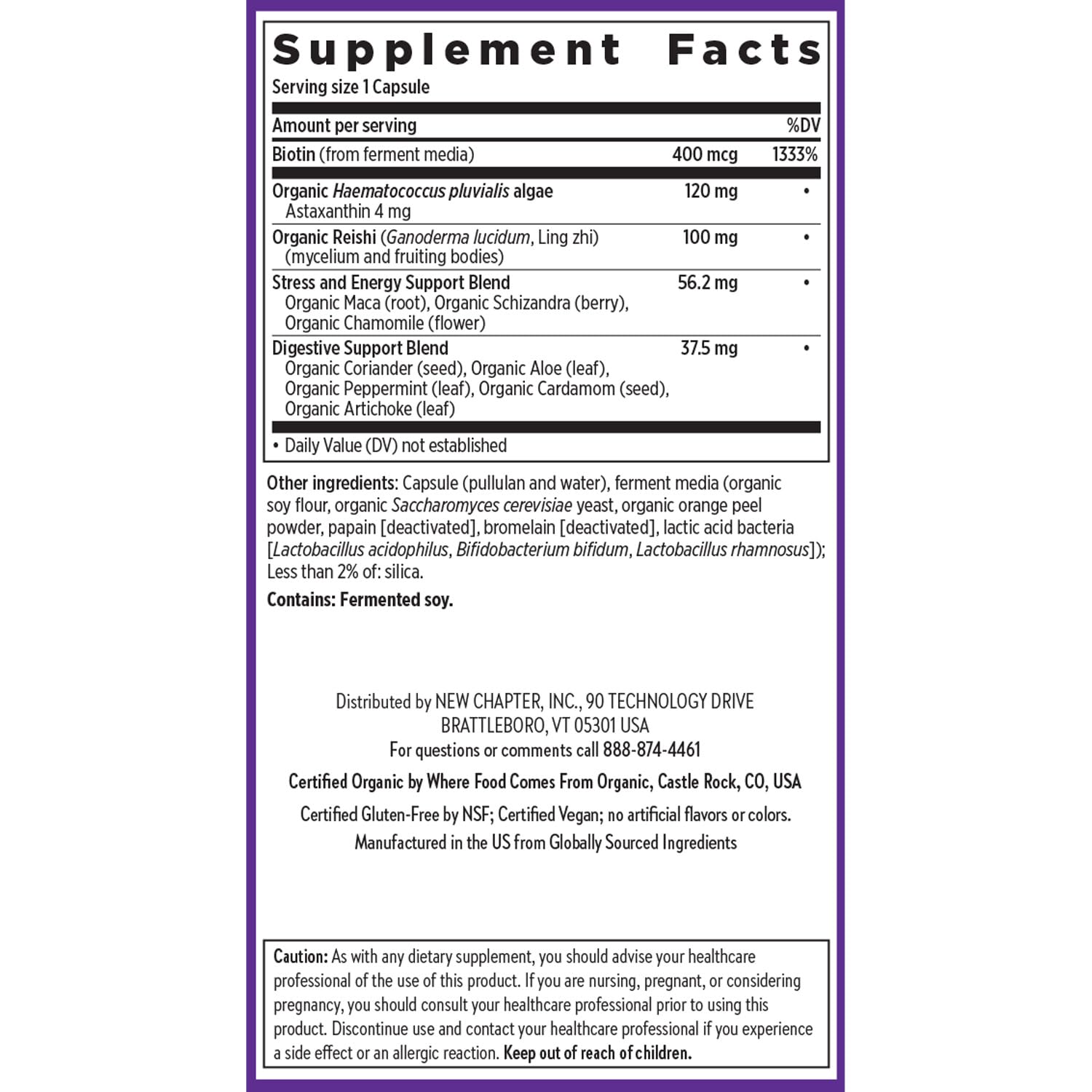 New Chapter Belleza holística con superfoods para bienestar