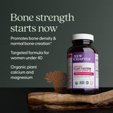New Chapter Calcio Orgánico – cápsulas con Vitamina K2 para equilibrio nutricional.
