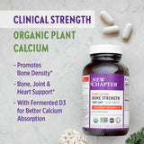 New Chapter calcio combinación K2 D3 y magnesio para nutrición ósea