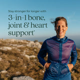 New Chapter Calcium Supplement bottle label highlighting Icelandic Red Marine Algae minerals for bone support