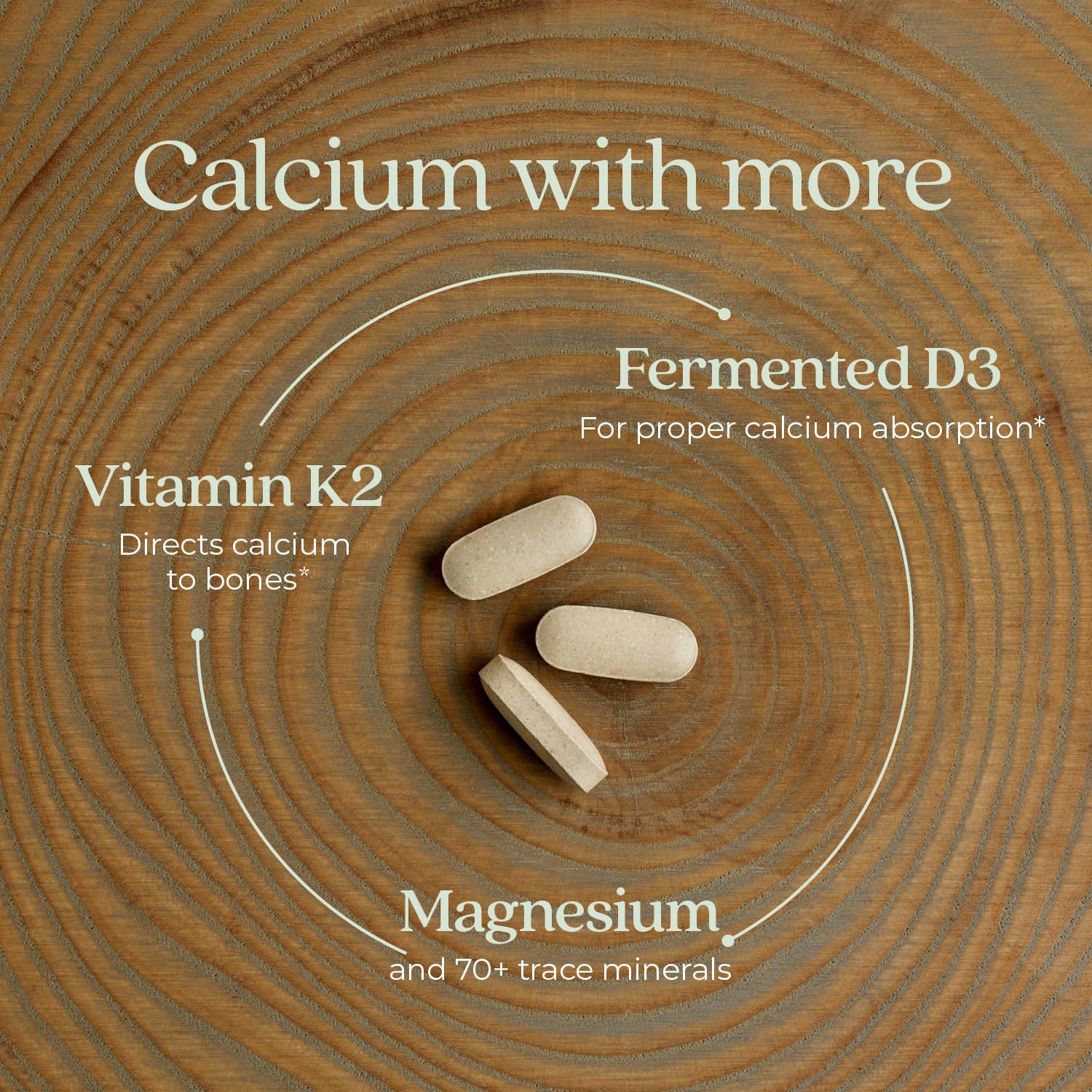 New Chapter Calcium Supplement Icelandic Red Marine Algae origin with natural minerals illustration