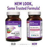 New Chapter biotina fermentada en cápsulas vegetarianas para belleza diaria