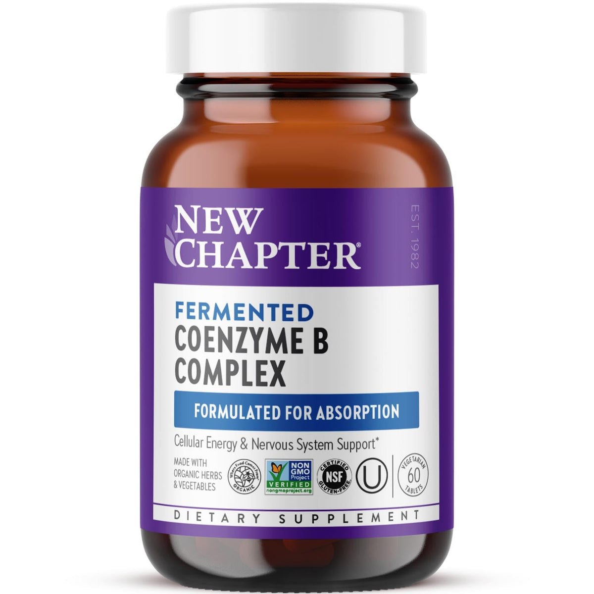 New Chapter Complejo B Fermentado B12: energía sostenida y apoyo al sistema nervioso.