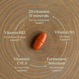 New Chapter tabletas con ingredientes fermentados para una digestión suave.