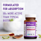 New Chapter etiqueta vegana certificada indica producto limpio