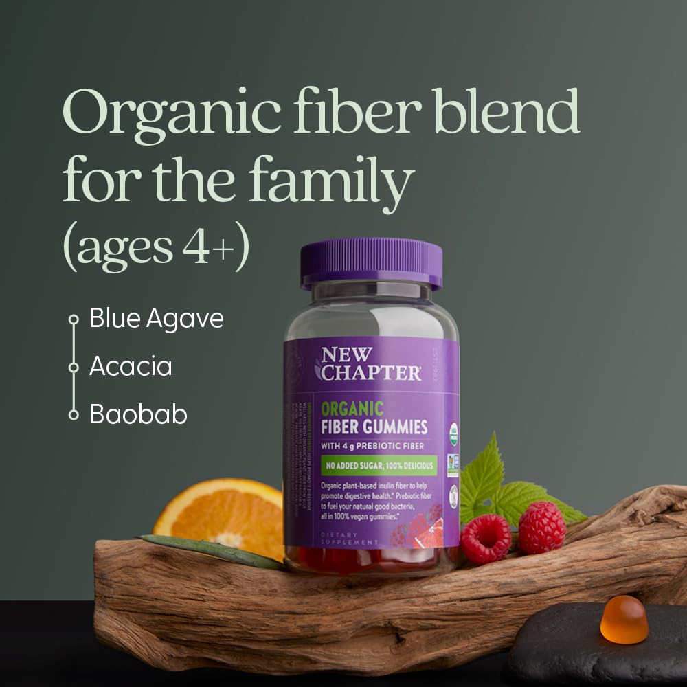 New Chapter gominolas fibra organica ingredientes a base de plantas