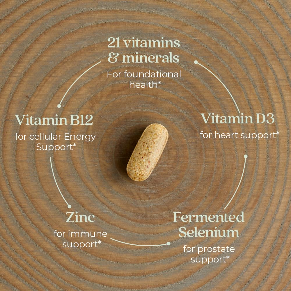 New Chapter Multivitamínico para hombres, tabletas, dosis diaria simple para cubrir deficiencias.