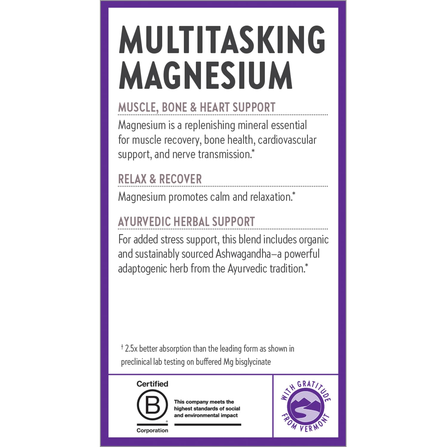 New Chapter Magnesium + Ashwagandha, caja de presentación, estilo de vida saludable.