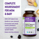 New Chapter Perfect Prenatal: hierro y vitamina D3 para nutrición equilibrada