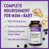 New Chapter Perfect Prenatal: cápsulas con metilfolato para folato activo