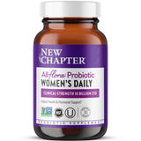 New Chapter Probiotics para Mujeres: envase práctico para la rutina diaria.