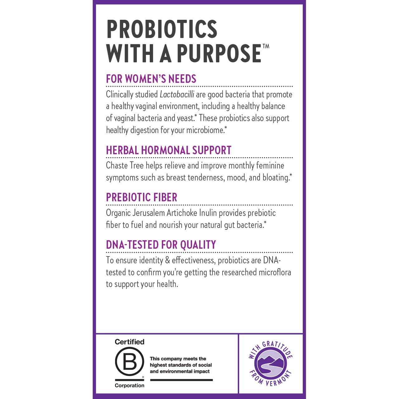 New Chapter Probiotics para Mujeres: libre de gluten para mayor comodidad.