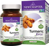 New Chapter Turmeric Force, dos cajas de 120 cápsulas, apoyo potencial a la salud general.
