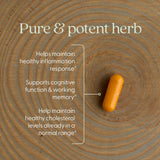 New Chapter Turmeric Force: etiqueta nutricional clara y legible