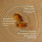New Chapter Wholemega omega-3 DHA/EPA para posible apoyo cerebral y visual.