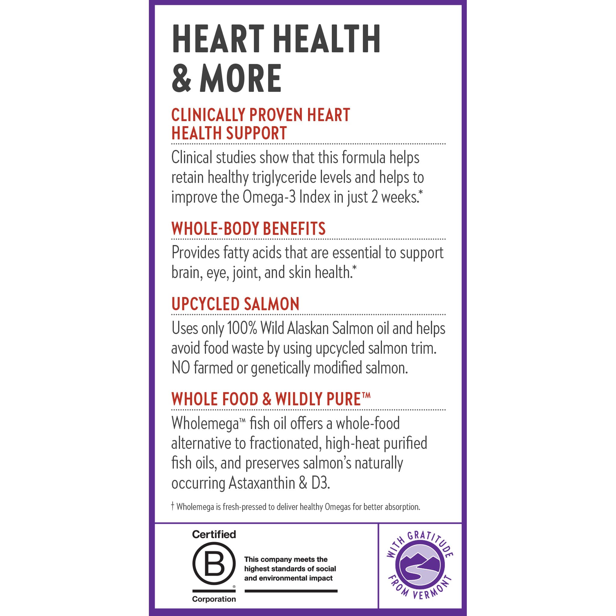 New Chapter Wholemega: origen 100% salmón salvaje de Alaska