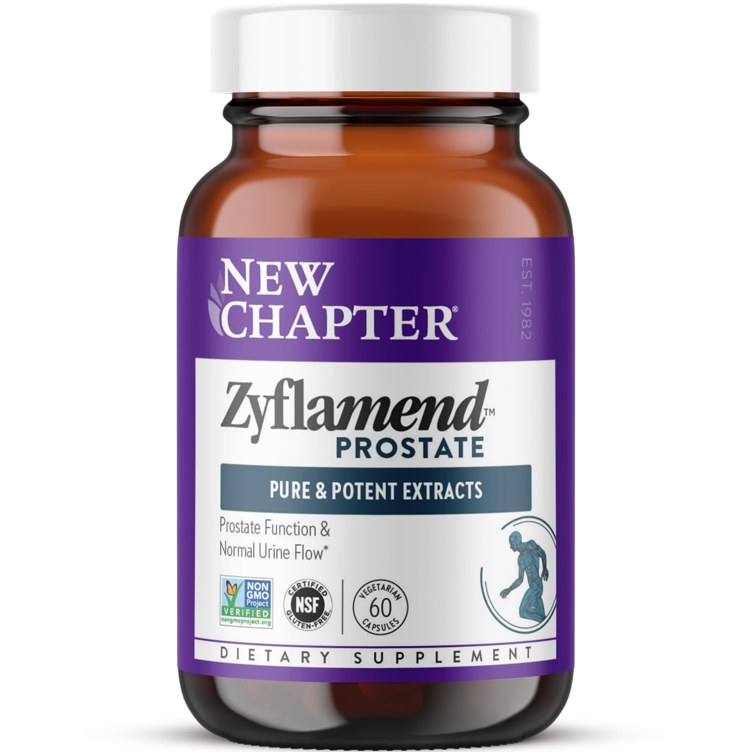 New Chapter Zyflamend Prostata, botella vertido, apoyo al bienestar prostático