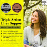 Etiqueta frontal de New Nordic Active Liver mostrando ingredientes naturales