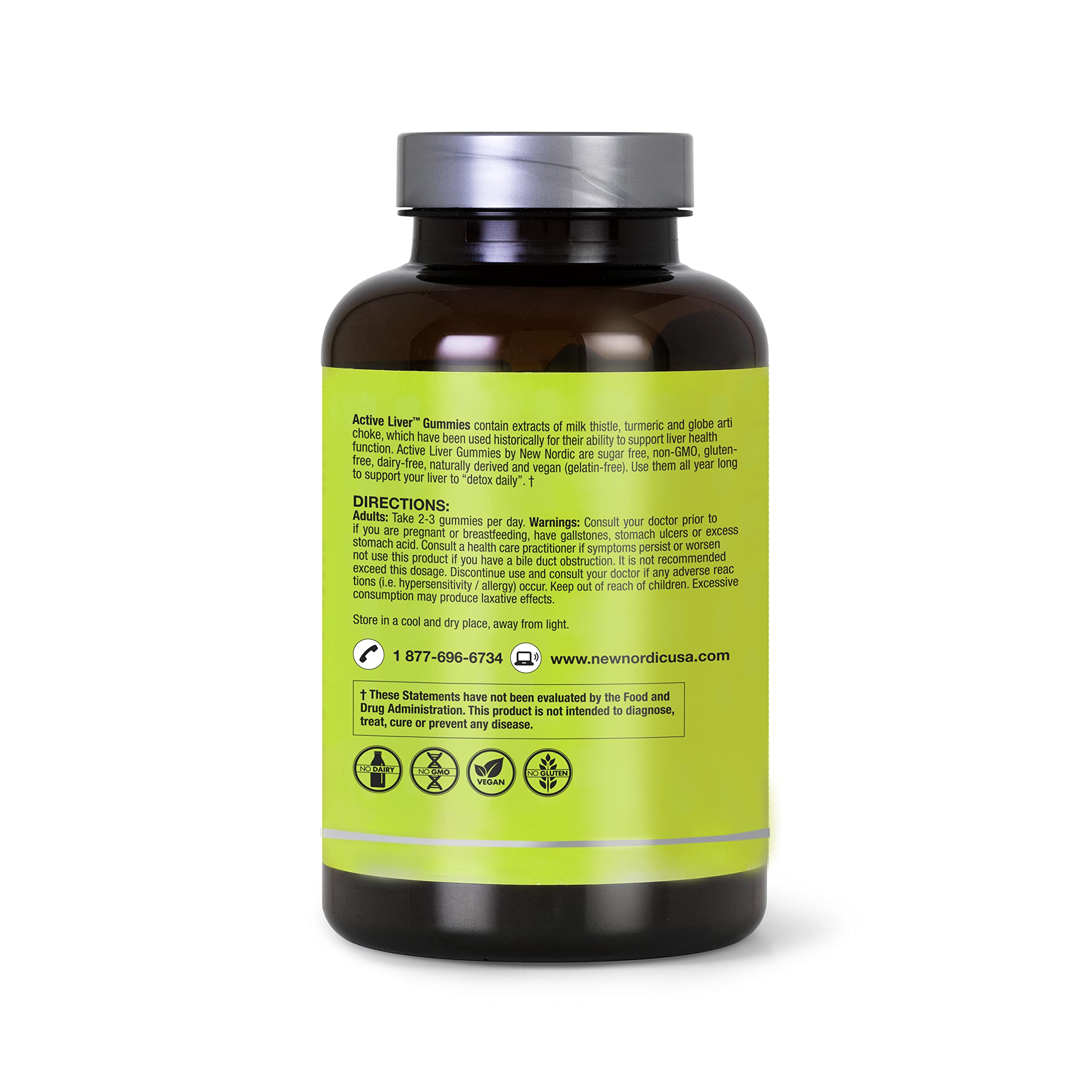 Sabor melocotón mango de New Nordic Active Liver