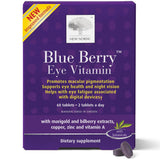 Botella NEW NORDIC con arándano azul para apoyar pigmentación macular.