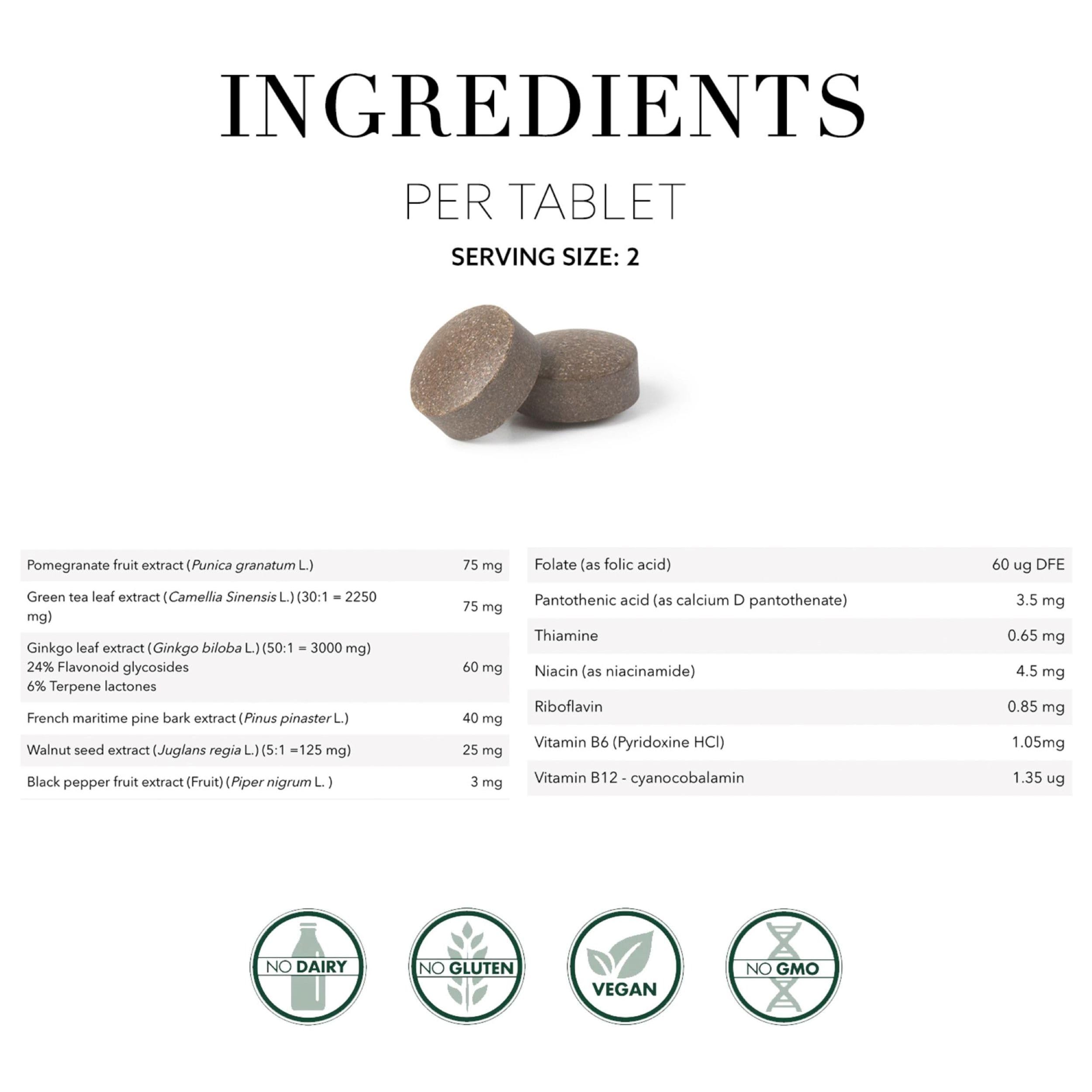 Nueva Nordic Clear Brain: cápsulas con ginkgo para la circulación periférica.