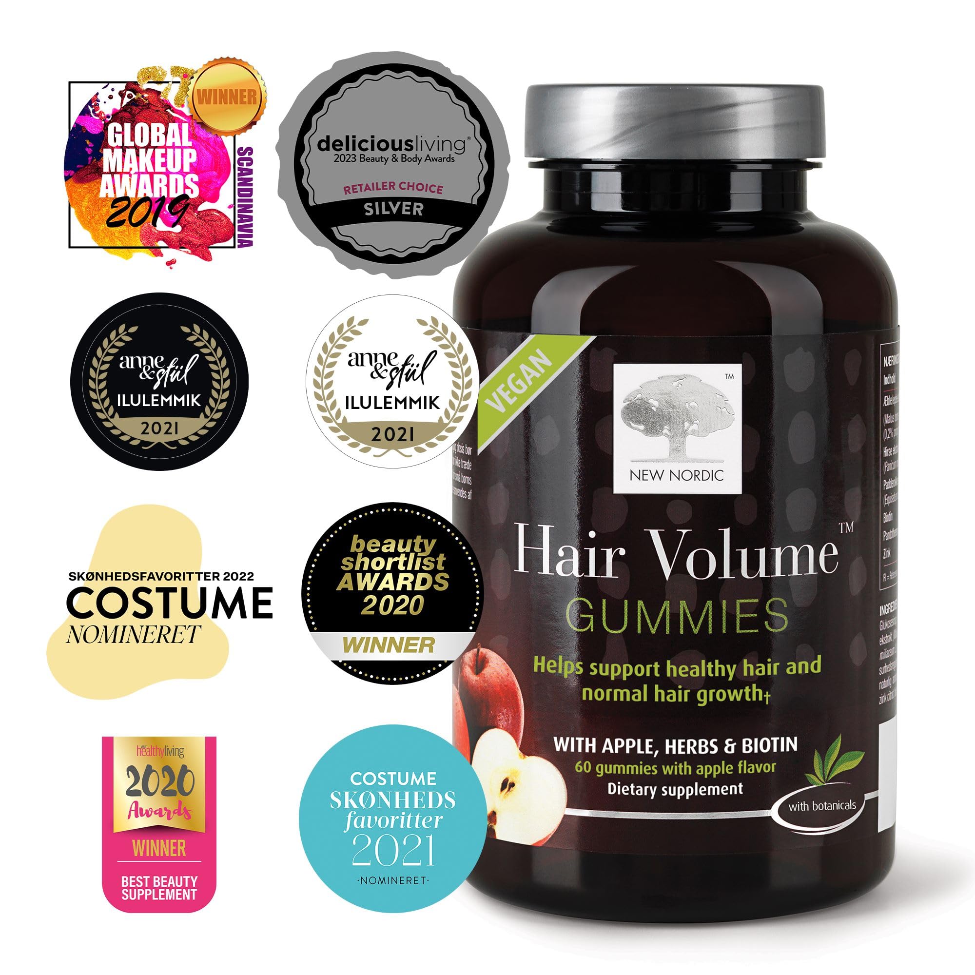 NEW NORDIC gominolas cabello piel uñas, uso diario para bienestar visible
