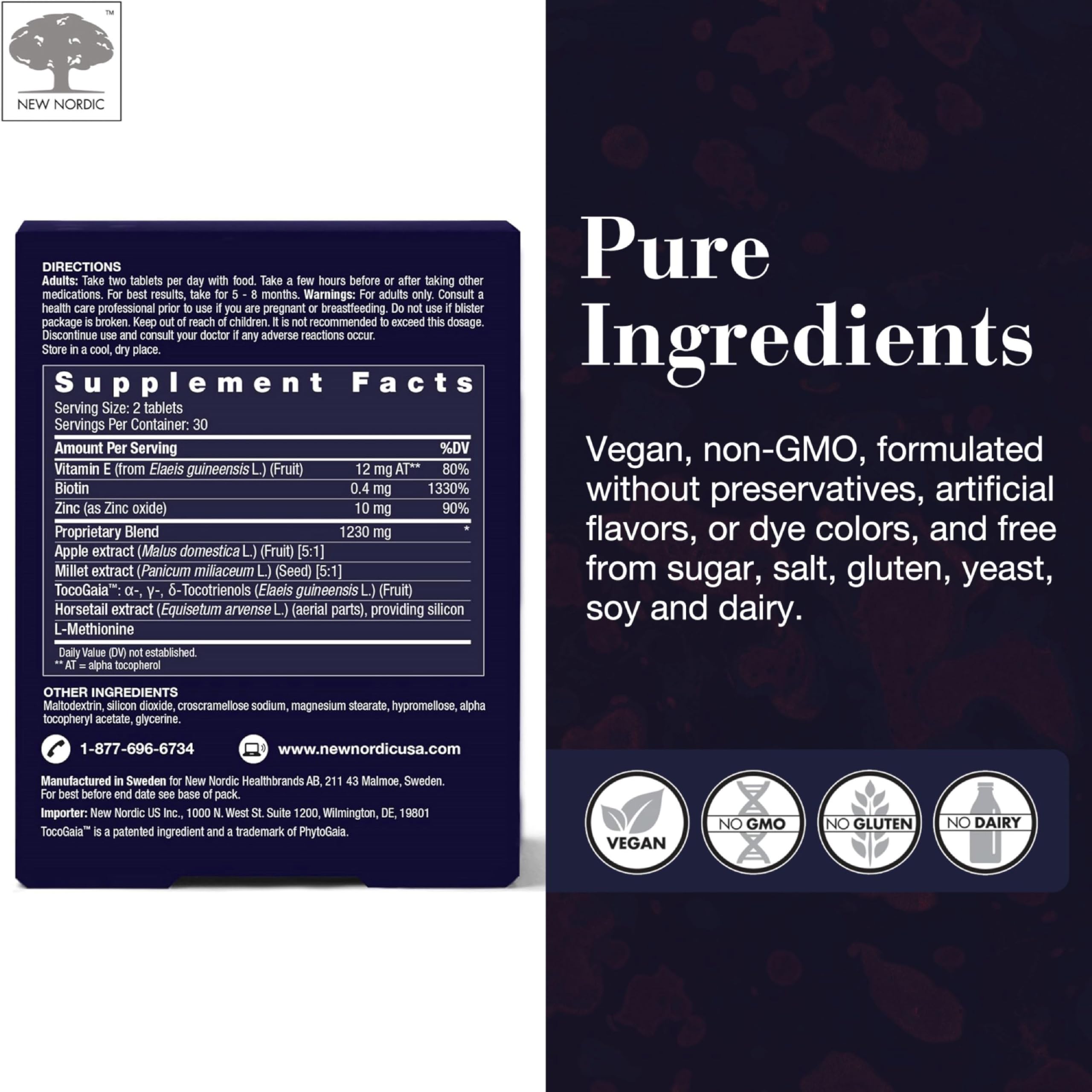 NEW NORDIC Hair GRO: ingredientes naturales que inspiran confianza.