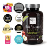 Versión vegana de NEW NORDIC Hair Volume Gummies para cabello.