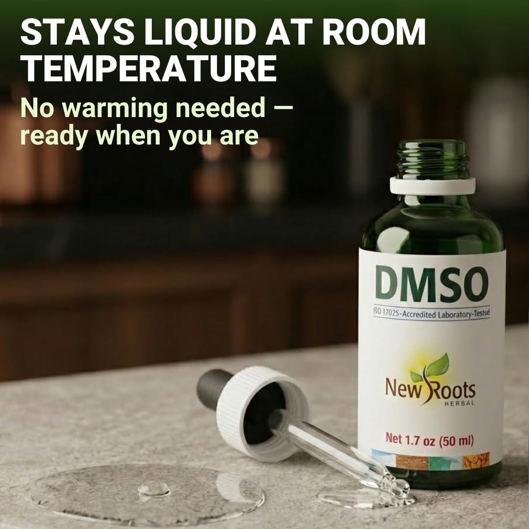 Ingredientes simples de NEW ROOTS HERBAL DMSO: solo DMSO y agua purificada.