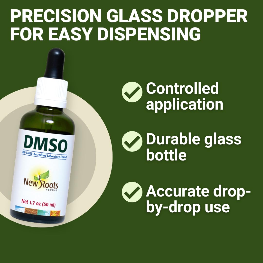 DMSO estable a temperatura ambiente de NEW ROOTS HERBAL, listo para uso inmediato.