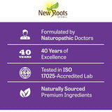 Etiqueta de calidad de NEW ROOTS HERBAL, concentración alta y pureza