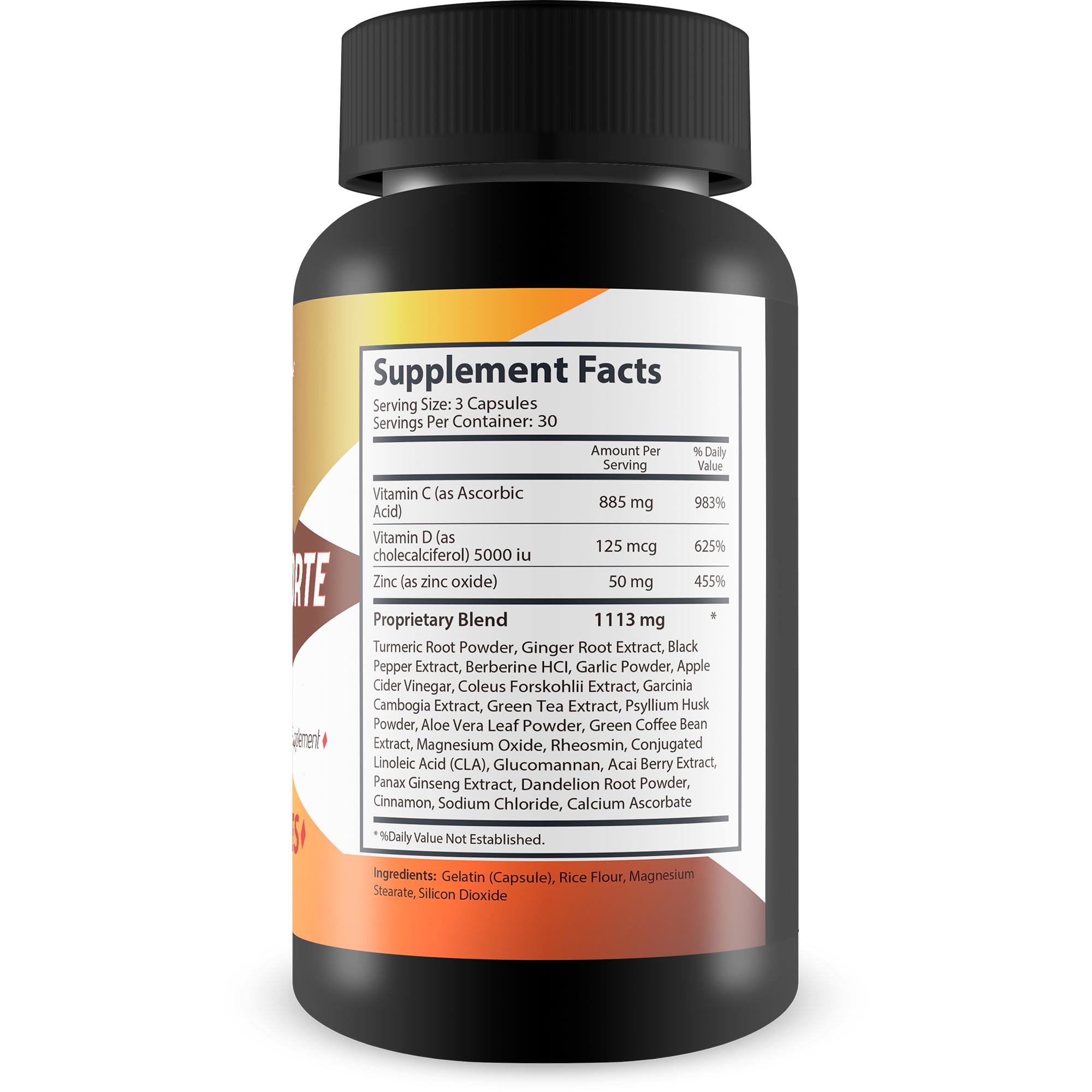 New Vibrations Nutrition Turmeric Forte Pro Max capsulas: formato practico para consumo diario.