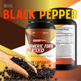 Dosis diaria de Turmeric Forte Pro Max, manejo sencillo.