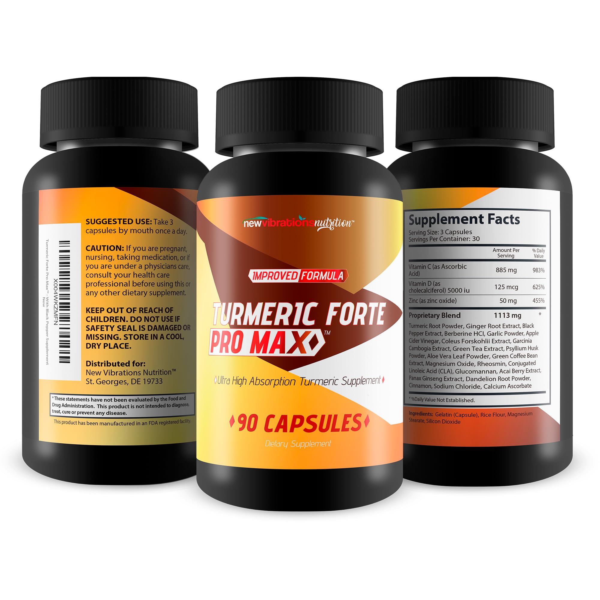 Ingredientes clave: curcumina, pimienta negra y zinc para antioxidantes.