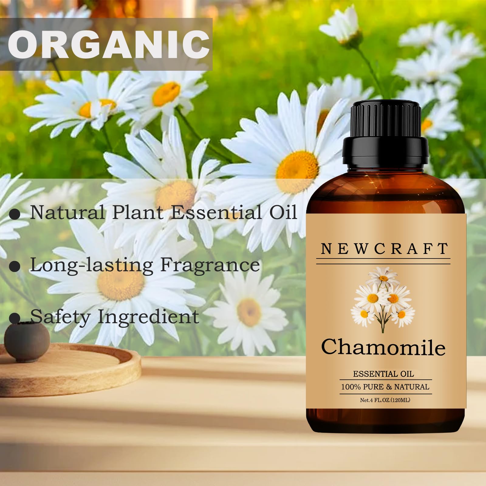 Difusor con aceite de camomila NewCraft para un ambiente calmante.