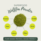 Newday Bottles Wolffia Globosa, ensalada con proteína vegetal para comidas ligeras.