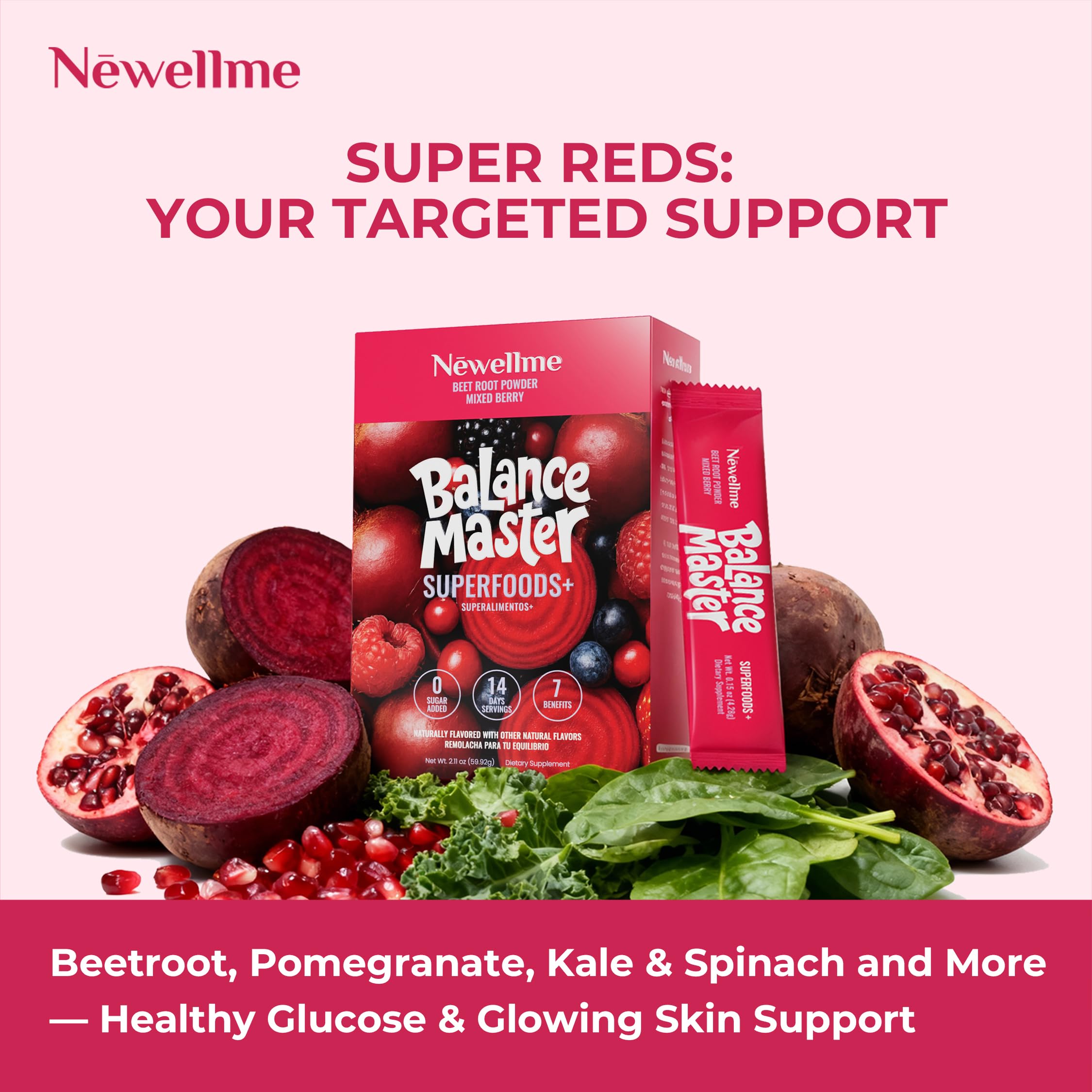 NEWELLME Balance Master nutrientes y antioxidantes para una dieta equilibrada.