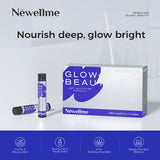 NEWELLME Glow+Beauty: etiqueta con antioxidantes para vitalidad diaria.