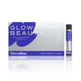 NEWELLME Glow+Beauty: botella de colágeno para hidratación de la piel.