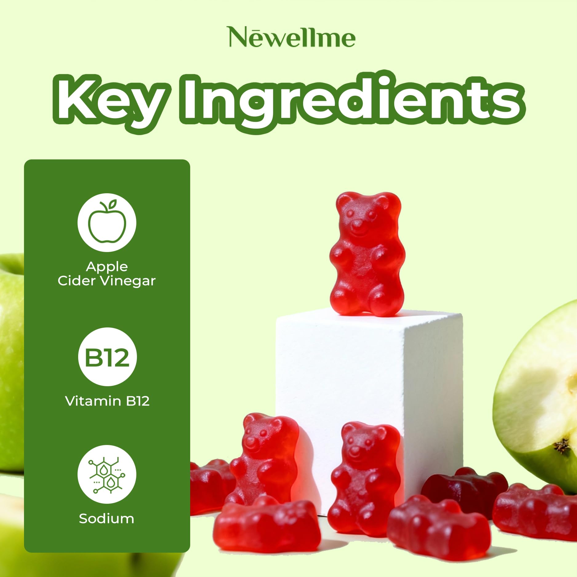 Gominolas NEWELLME para energía natural sin cafeína.