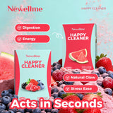 Sobres NEWELLME Happy Cleaner sabor frutos rojos para energía suave y regularidad