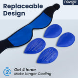 NEWGO bolsillos de gel integrados en envoltura facial